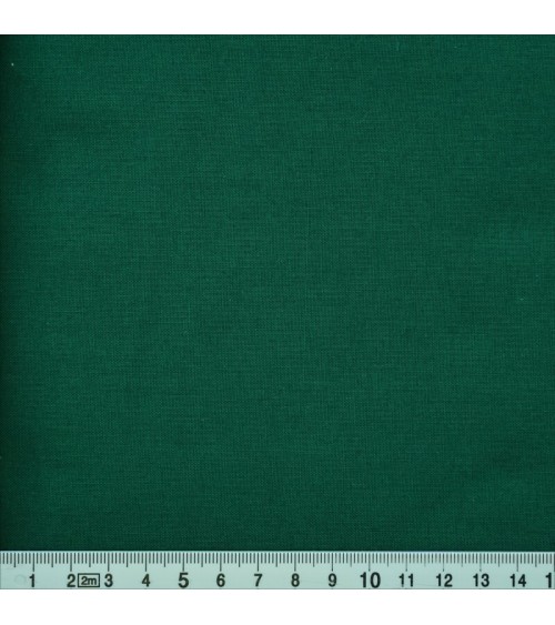 Tissu coton grande largeur uni vert foncé
