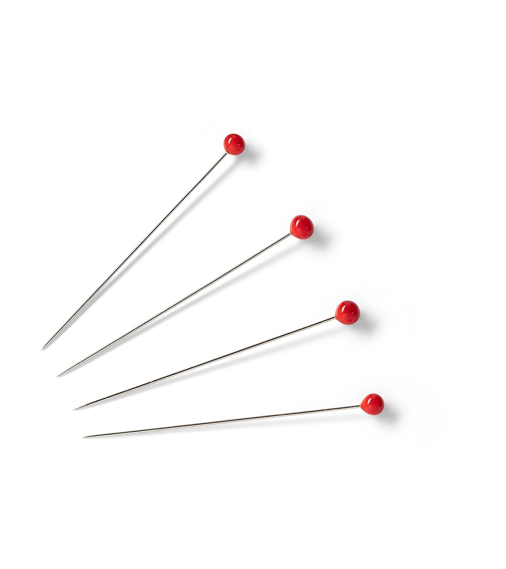 Epingles Tête De Verre 30mm Acier Nickelé X1000 - Espace Couture