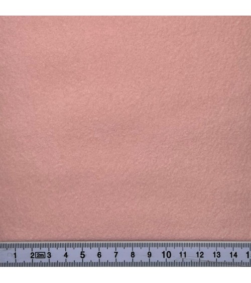 Tissu grande largeur en polaire coloris uni rose pâle