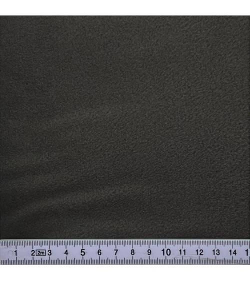 Tissu grande largeur en polaire coloris uni gris