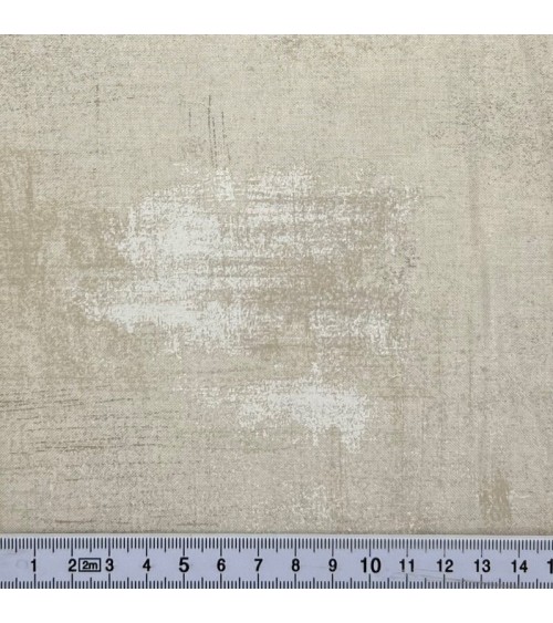 Tissu coton faux-uni coloris beige cidre