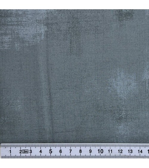 Tissu coton faux-uni coloris gris fumée