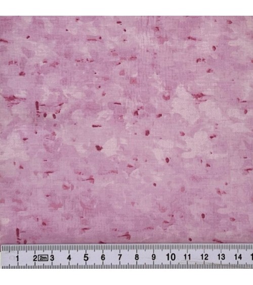 Tissu coton avec taches en mauve pâle et violet