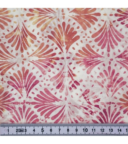 Tissu batik avec dessins géométriques