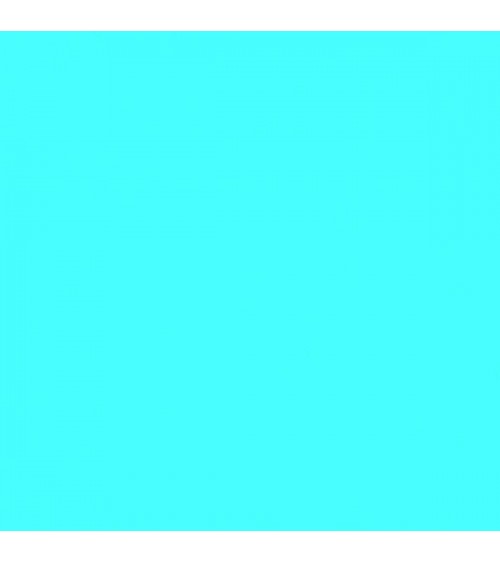 Tissu coton uni bleu eau